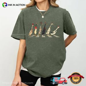 Christmas Duck Decoration Abbey Road Crossing Comfort Colors T shirt