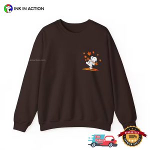 Crisp In The Fall Snoopy Fall Season 2 Sided T shirt 1