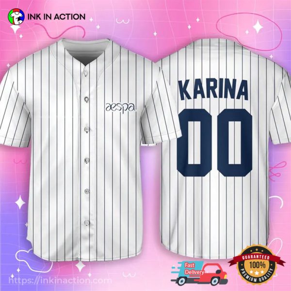 Custom Aespa Kpop Collection Baseball Jersey