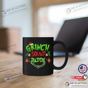 Custom Grinch Squad Family Gift Xmas Holiday Coffee Cup