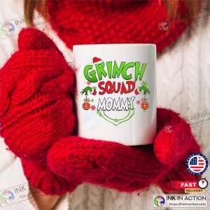 Custom Grinch Squad Family Gift Xmas Holiday Coffee Cup