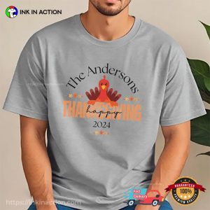 Customized Happy Family Thanksgiving 2024 Comfort Colors Shirt 1