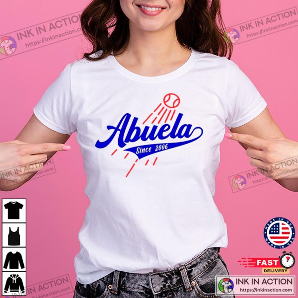 Customized Name And Year Dodgers Baseball Fan T-shirt