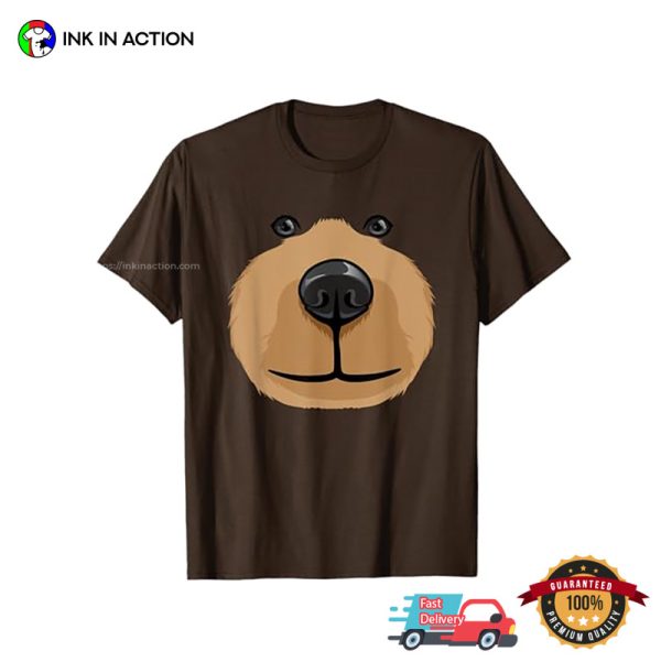 Cute Bear Face Halloween Party T-shirt