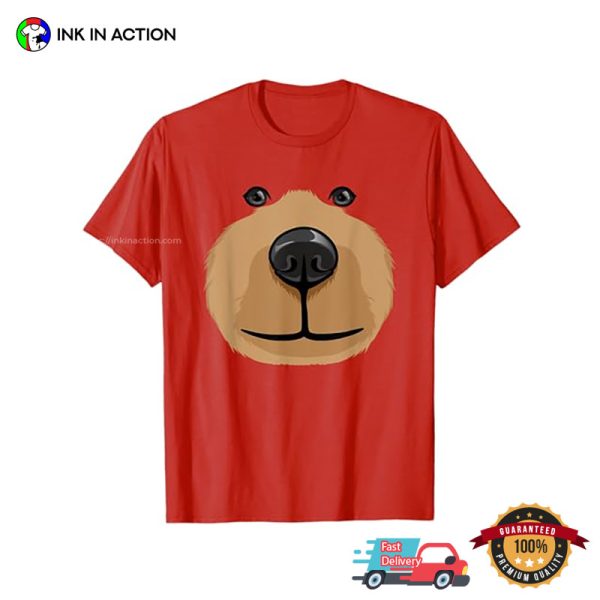 Cute Bear Face Halloween Party T-shirt