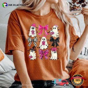 Cute Ghost Coquette Spooky Season Comfort Colors T shirt 1