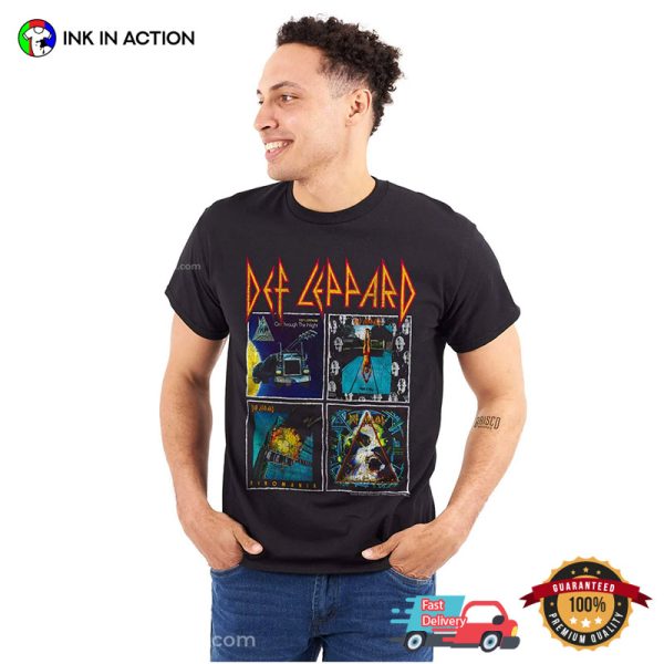 Def Leppard Rock Band Albums T-shirt