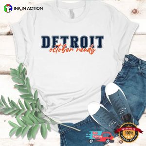 Detroit October Ready Baseball Playoff Season Comfort Colors T-shirt