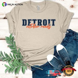 Detroit October Ready Baseball Playoff Season Comfort Colors T shirt 2