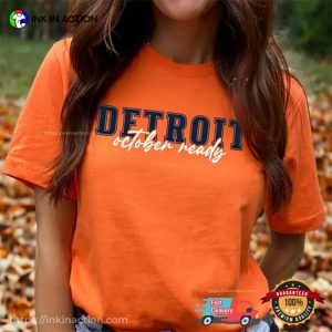 Detroit October Ready Baseball Playoff Season Comfort Colors T shirt