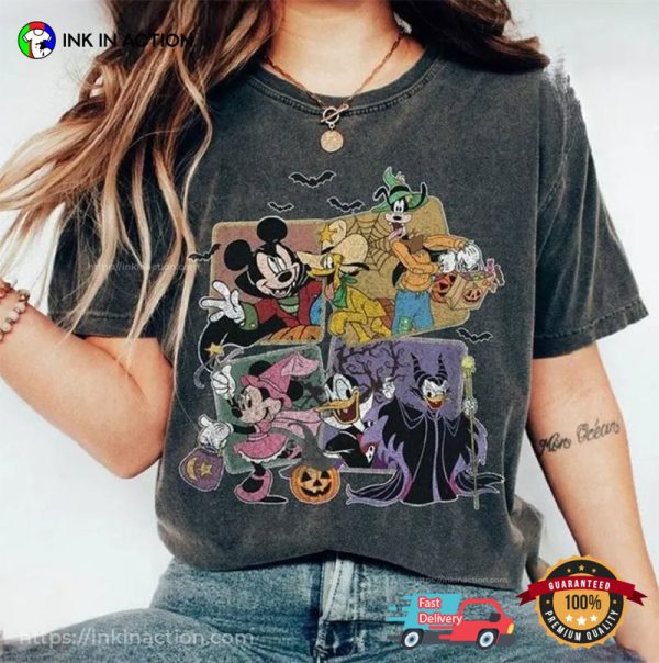 Disney Halloween Spooky Season Retro Comfort Colors T-shirt