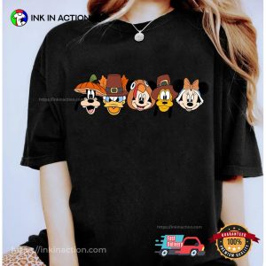 Disney Mickey And Friends Portrait Happy Thanksgiving Shirt