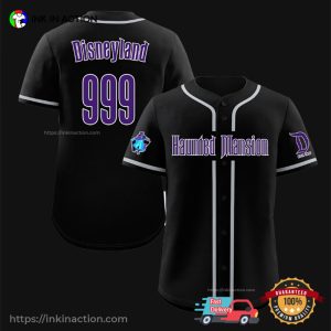 Disney The Haunted Mansion Black Baseball Jersey