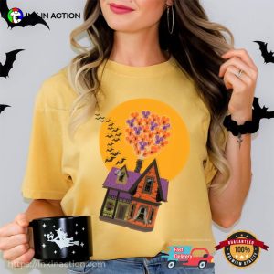 Disney Up House Halloween Comfort Colors Tee 2