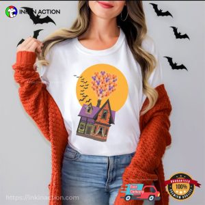 Disney Up House Halloween Comfort Colors Tee 4