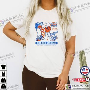 Dodger Stadium Dodger Dogs Baseball T-shirt