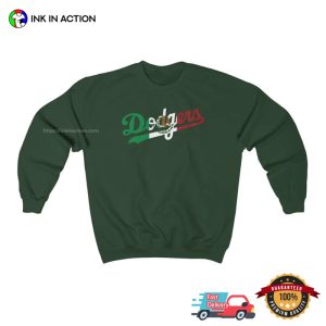 Dodgers Mexican Baseball T shirt 3