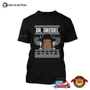 Dr. Dreidel Rapper Hanukkah Menorah Graphic T-shirt