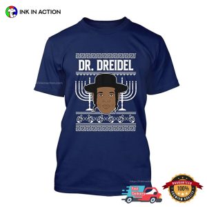 Dr. Dreidel Rapper hanukkah menorah Graphic T shirt 3