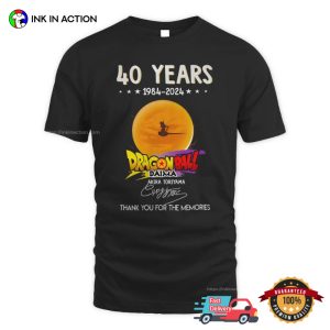 Dragon Ball 40 Years Akira Toriyama Memorial Signature T shirt 3