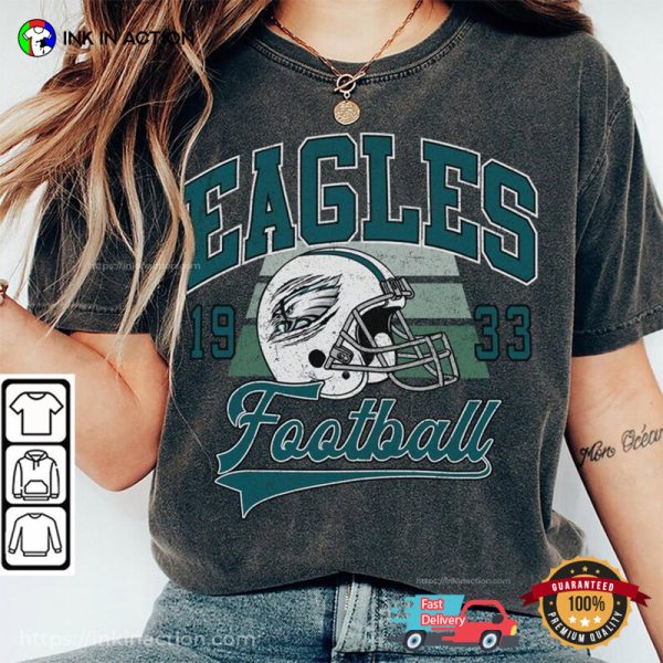 Eagles Football 1933 Retro 90s T-shirt