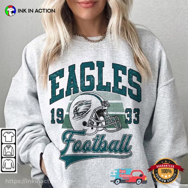 Eagles Football 1933 Retro 90s T-shirt