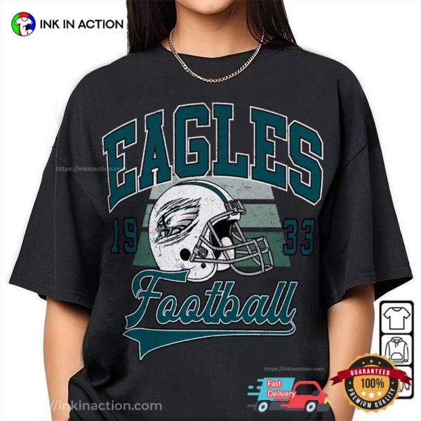 Eagles Football 1933 Retro 90s T-shirt