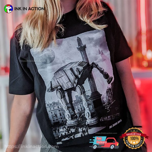 Empire AT-AT Walker Pee Funny Star Wars T-shirt