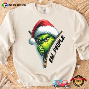 Ew People Christmas the grinch t shirt 4