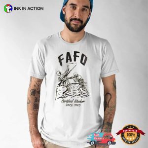 FAFO Certified Stacker Since 1775 Retro T shirt 3