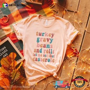 Family Thanksgiving Traditional Meals T-shirt