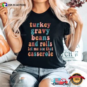 Family Thanksgiving Traditional Meals T shirt 4