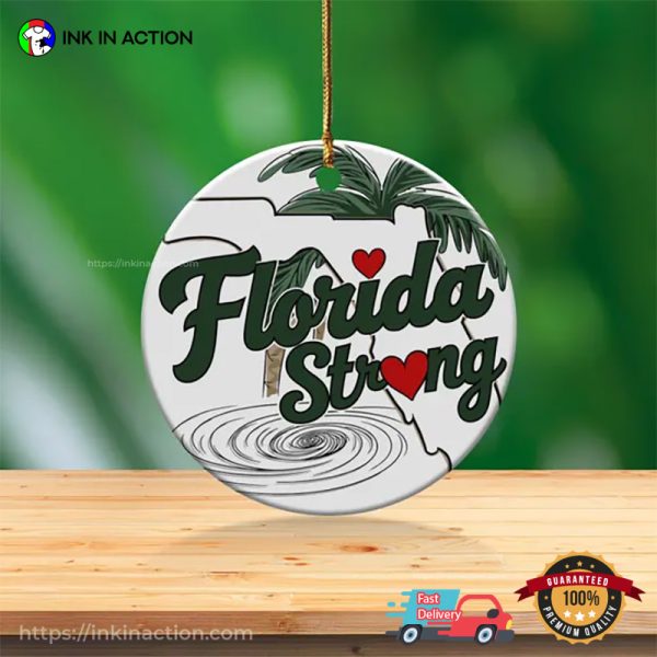 Florida Strong Hurricane Milton Survivor Gift Ornament