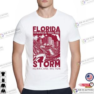 Florida Stronger Than The Storm Hurricane Milton Vintage Tee 3