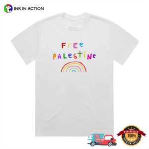 Free Palestine Kid Art T shirt 1