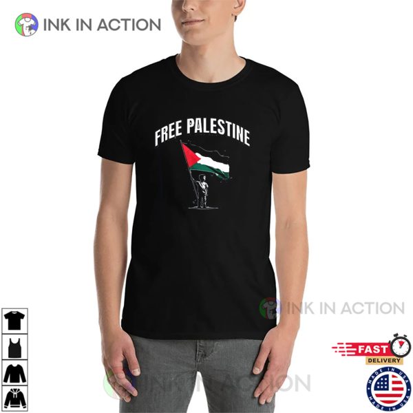 Free Palestine Palestinian Flag T-shirt