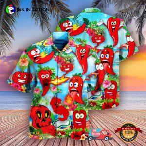 Fruit Funny Chili Peppers Hawaiian Shirt