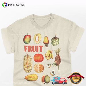 Fruit Retro Graphic Style Comfort Color Shirt