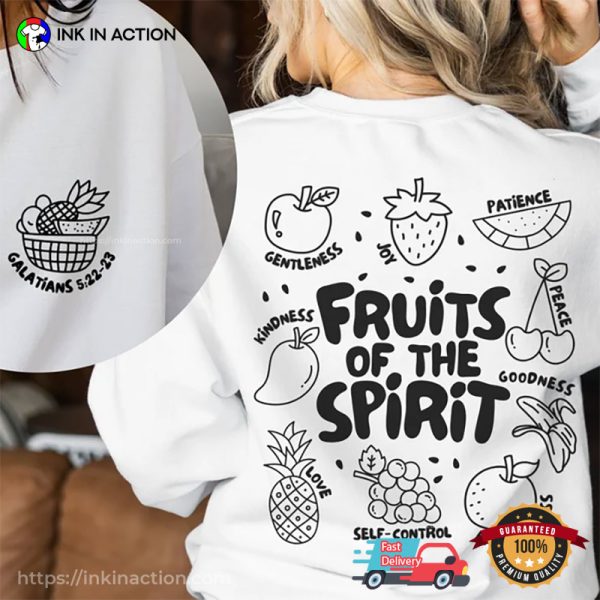 Fruit Of The Spirit Doodle Art Comfort Color Shirt