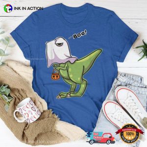 Funny Dinosaur Trick Or Treat Comfort Colors Tee 1