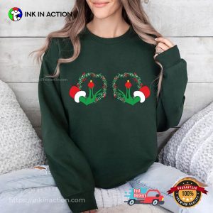 Funny Grinch Hands Sarcastic Christmas Gifts Shirt