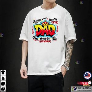 Graffiti King Dad Cool Designed T shirt 1