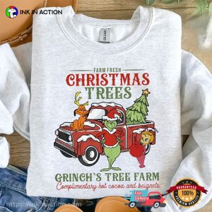 Grinch's Tree Farm Christmas Tree Vintage christmas tree shirt 3