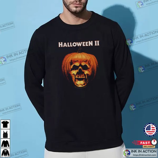 Halloween 2 Movie Pumpkin Skull T-shirt