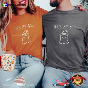 Halloween My Boo Couple Matching Comfort Colors T shirt