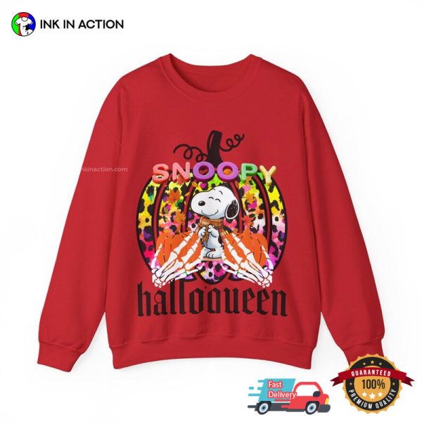 Halloween Pumpkin Snoopy Cartoon T-shirt