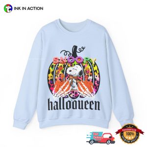 Halloween Pumpkin Snoopy Cartoon T shirt 2