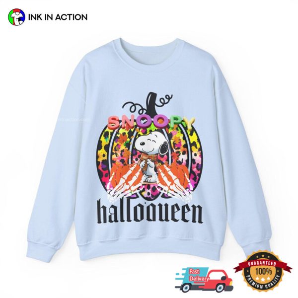 Halloween Pumpkin Snoopy Cartoon T-shirt