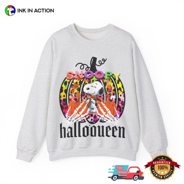 Halloween Pumpkin Snoopy Cartoon T-shirt