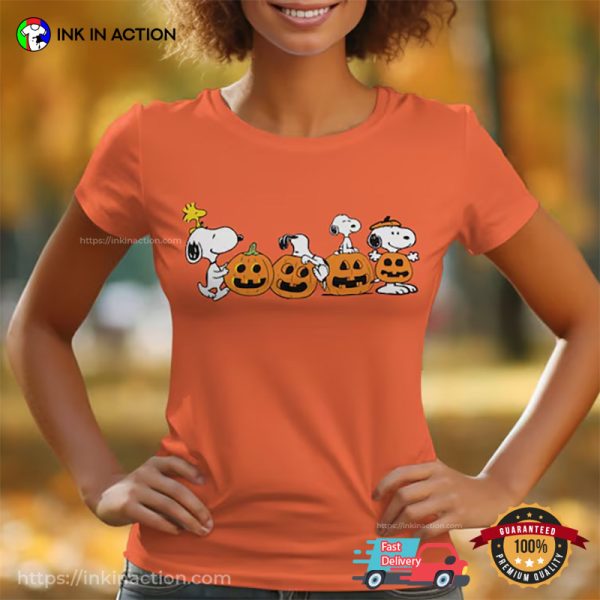 Halloween Snoopy Peanuts Comic Comfort Colors Tee